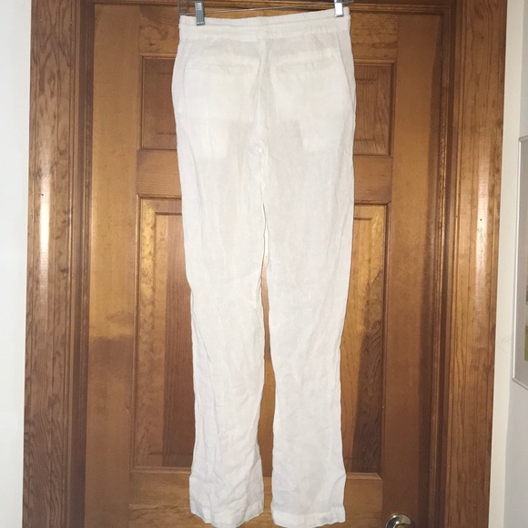 White Casual Beach Summer Pants from PacSun - Picture 2 of 2